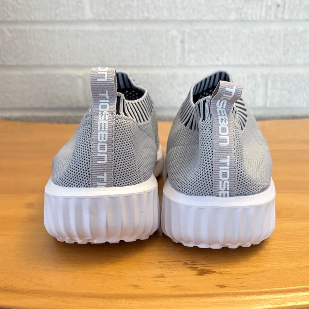 TIOSEBON Women's Athletic Walking Shoes Sock Sneakers Slip On Mesh Gray EU 43 - Picture 3 of 10